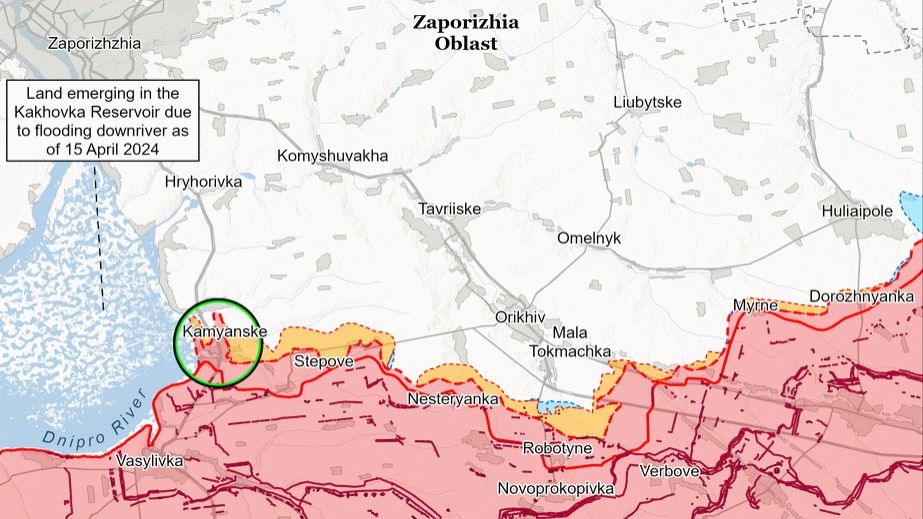 ISW: Росіяни просунулися на заході Запорізької області