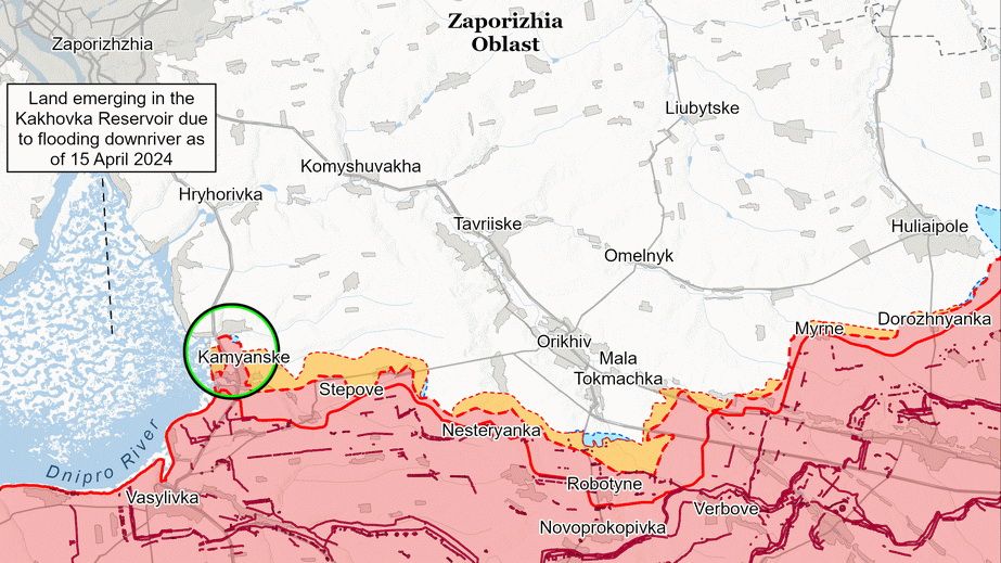 ISW не підтверджує просування армії РФ у Малій Токмачці та Степногірську на Запоріжжі