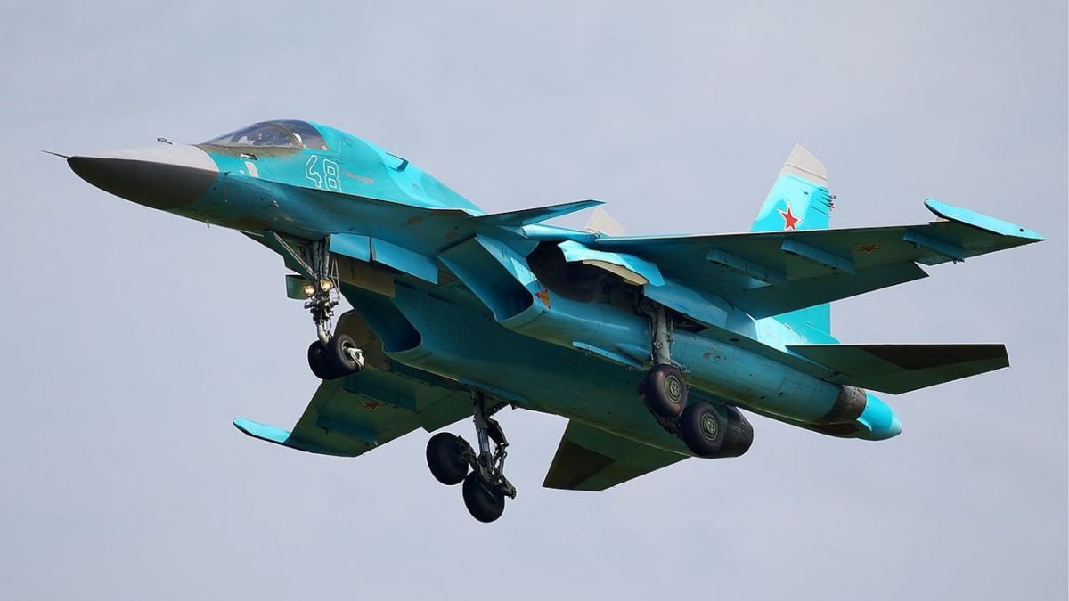 На Запоріжжі збито російський винищувач-бомбардувальник Су-34