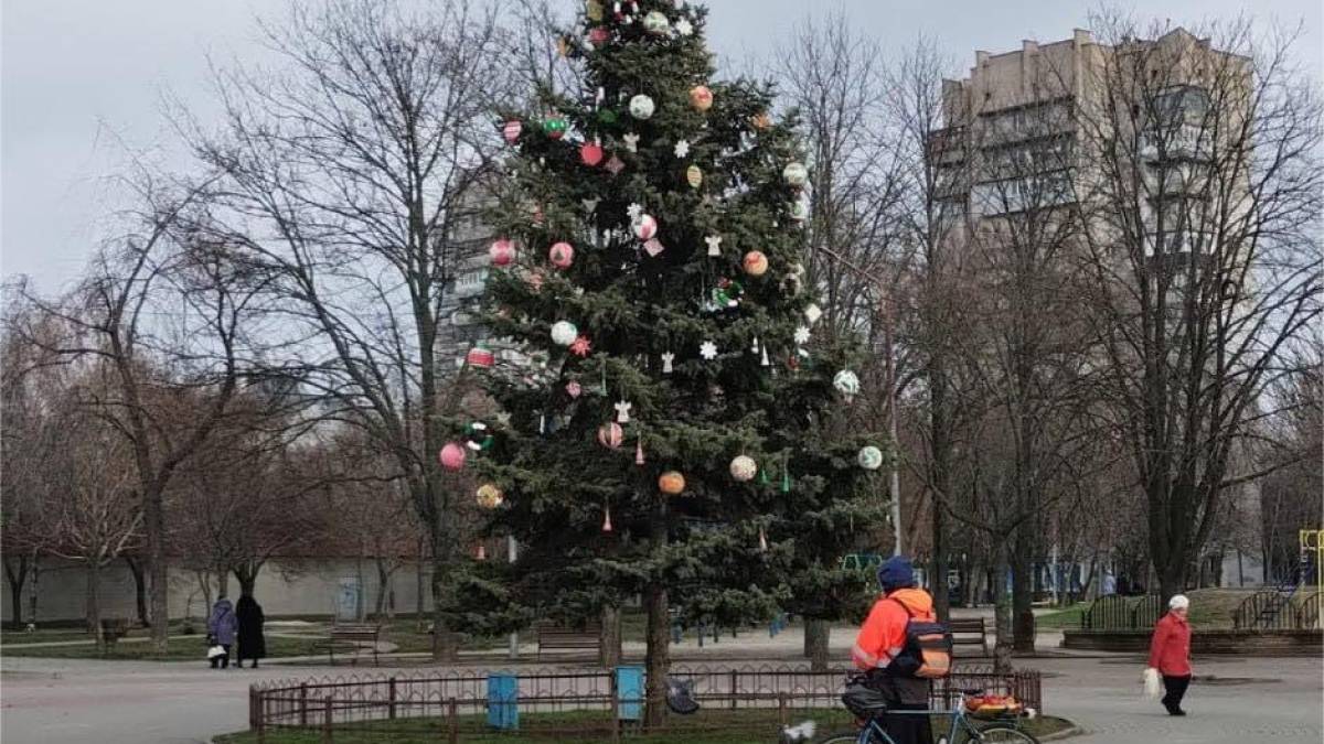 У Запоріжжі з новорічної ялинки вкрали іграшки