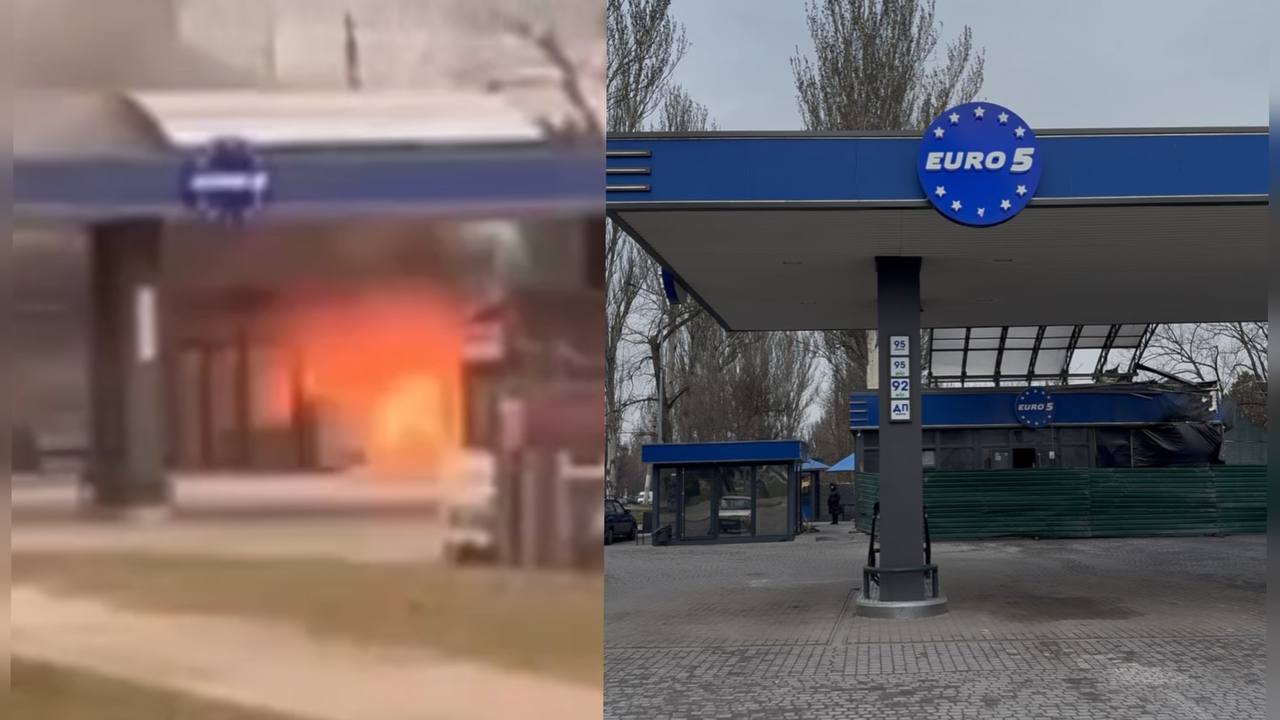 Заправка, яку вчора обстріляли в Запоріжжі, вже працює