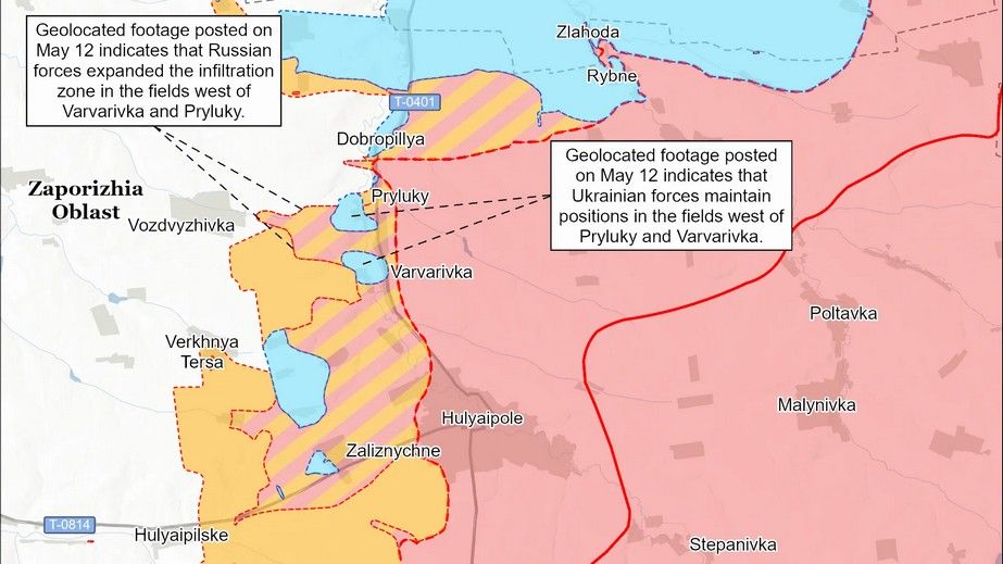 ISW: ЗСУ просунулися біля двох сіл на Запоріжжі